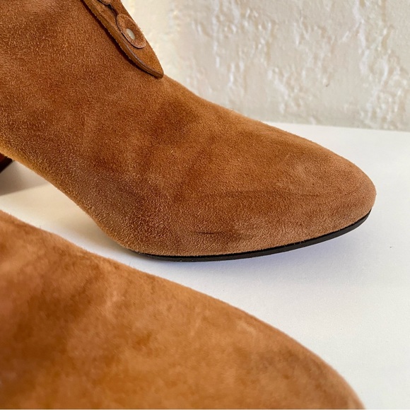 Aquazzura “Boheme” Studded Suede Boots – Tan, Size 36.5 – Made in Italy - Picture 5 of 12